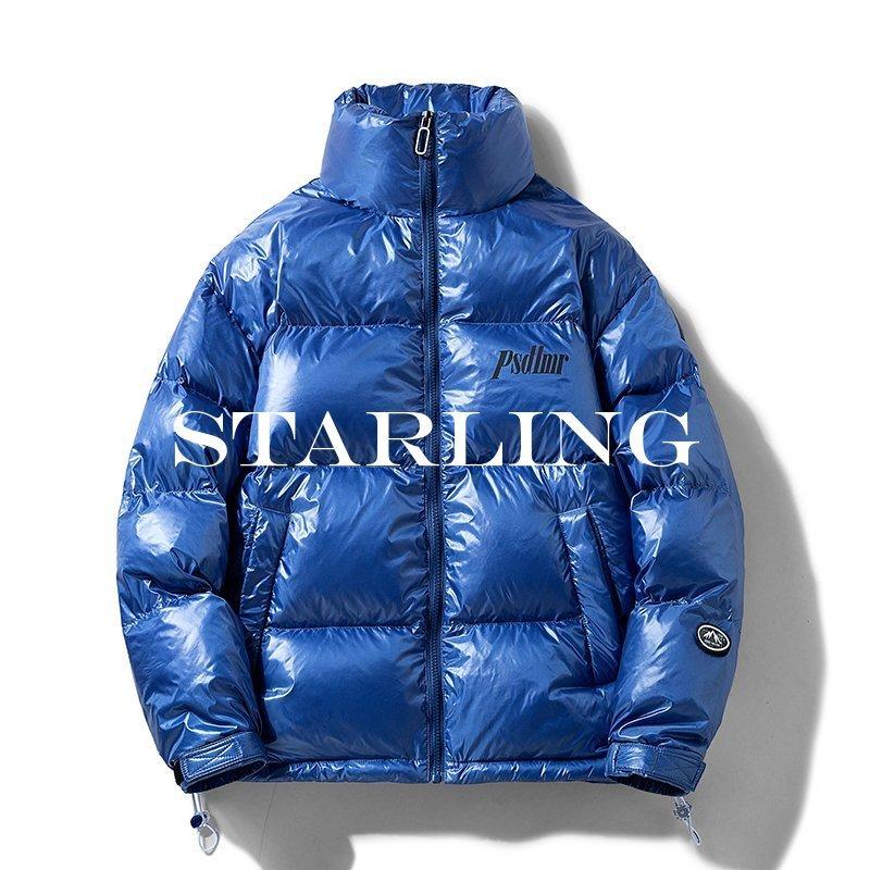 楽天ランキング1位 おしゃれ プリント 英文字 ダウン レディース メンズ ダウンジャケット ジャケット 防寒 スタンドカラー ボリューム 冬物 暖かい ダウンコート 色 ブラック Wato Kiteschool Nl