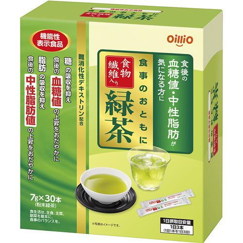 食事のおともに食物繊維入り緑茶 血糖値・中性脂肪が気になる方に 7g×30本 ＊機能性表示食品 日清オイリオ｜starmall