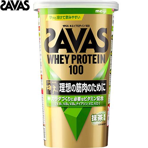 ザバス ホエイプロテイン100 抹茶風味 294g ＊明治 SAVAS