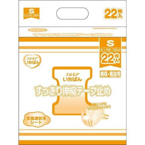 エルモア いちばん 伸縮テープ止めスリムタイプ Sサイズ 24枚入*カミ