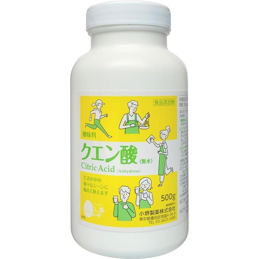 クエン酸（無水）食品添加物 500g ＊小堺製薬 : スターモール - 通販