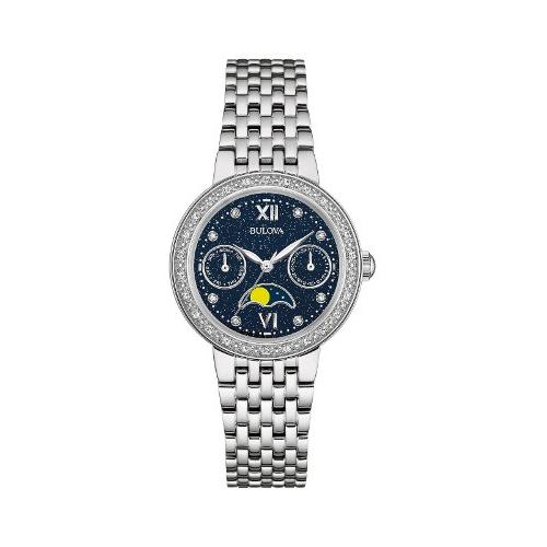 BULOVA 96R210 ブローバ 34P ダイヤモンド レディース 腕時計 ムーン 
