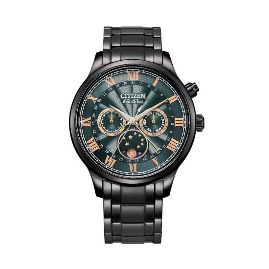 CITIZEN ブラック JW0125-00E メンズ腕時計 Eco-Drive