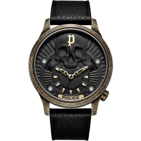 POLICE（ポリス） 【並行輸入品】ポリス スカル メンズ ウォッチ 3針 