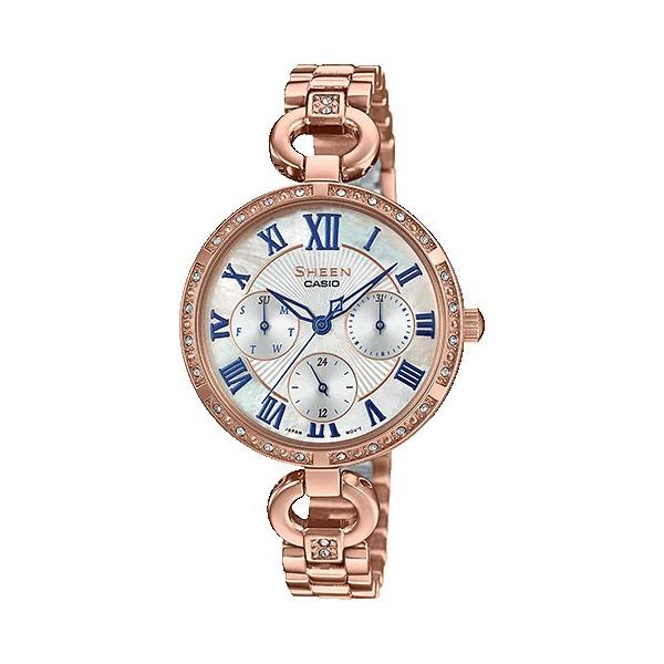 Casio Sheen SHE-3067PG-7A 逆輸入 カシオ シーン レディース ウォッチ スワロフスキー デイデイト