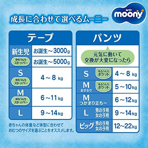 テープ 小さめ新生児サイズムーニー オムツ (3000gまで)64枚 テープ 小さめ新生児サイズムーニー オムツ (3000gまで)64枚