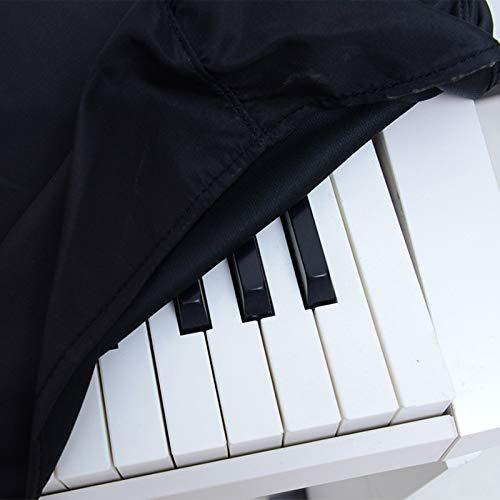 Kingsie 電子ピアノカバー キーボードカバー 黒 カシオ 鍵盤カバー キーボード保護 防塵 61 鍵 ピアノの防護 61鍵用 ヤマハ