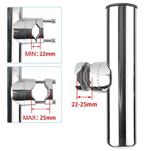 Amarine-made ステンレス製 船竿置き クランプオンロッドホルダー 4個