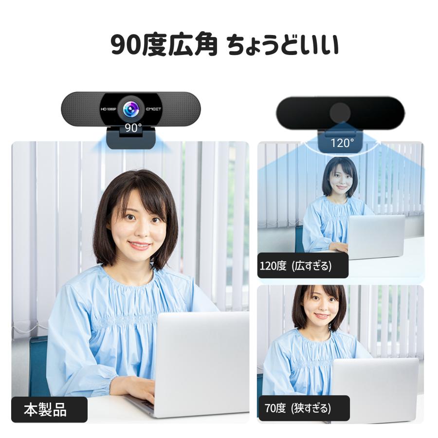 eMeet 【46％値下げ+ポイント高還元|特典付】 EMEET Webカメラ