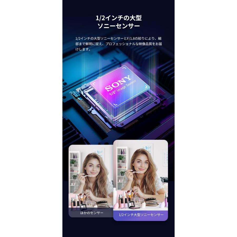 【新生活応援セール！10%OFF+ポイント爆増 特典3点付】 EMEET 4K HDR対応 800万画素 WEBカメラ S800 マイク内蔵 オートフォーカス 顔検出AF 自動光補正 広角 | eMeet | 08