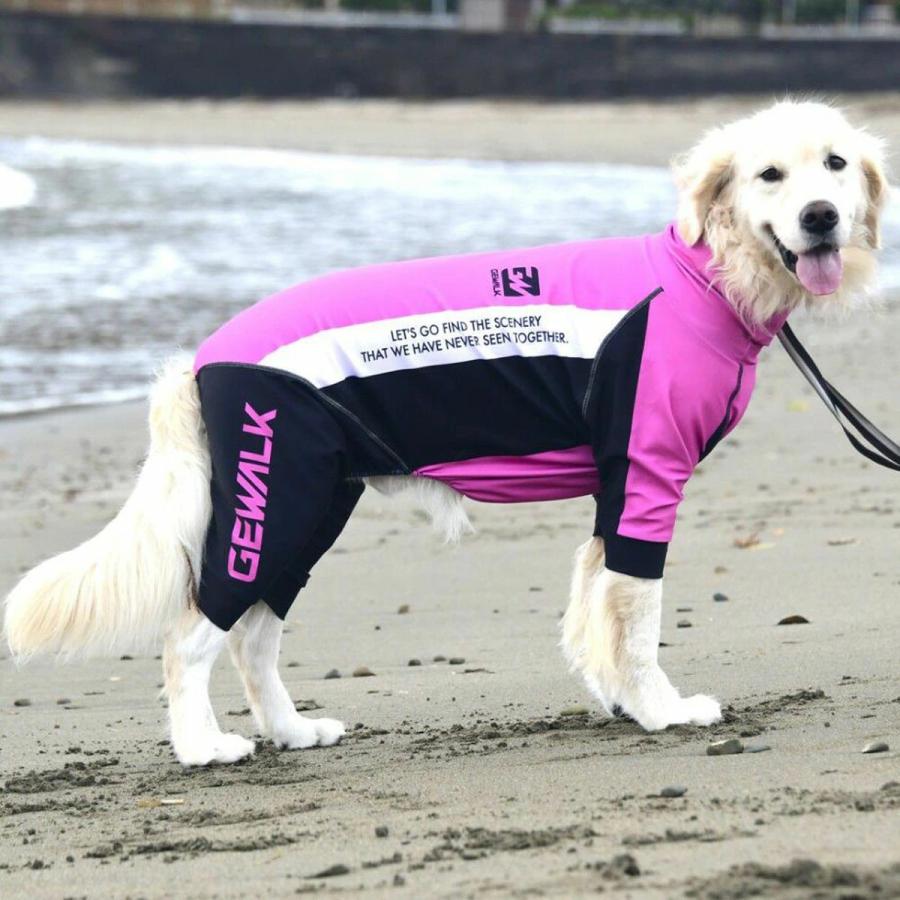 GEWALK ジウォーク 2025年モデル カラー プリント プロテクト ストレッチ ロンパース 3XLサイズ 大型犬 ラッシュガード ドッグウェア |  | 16