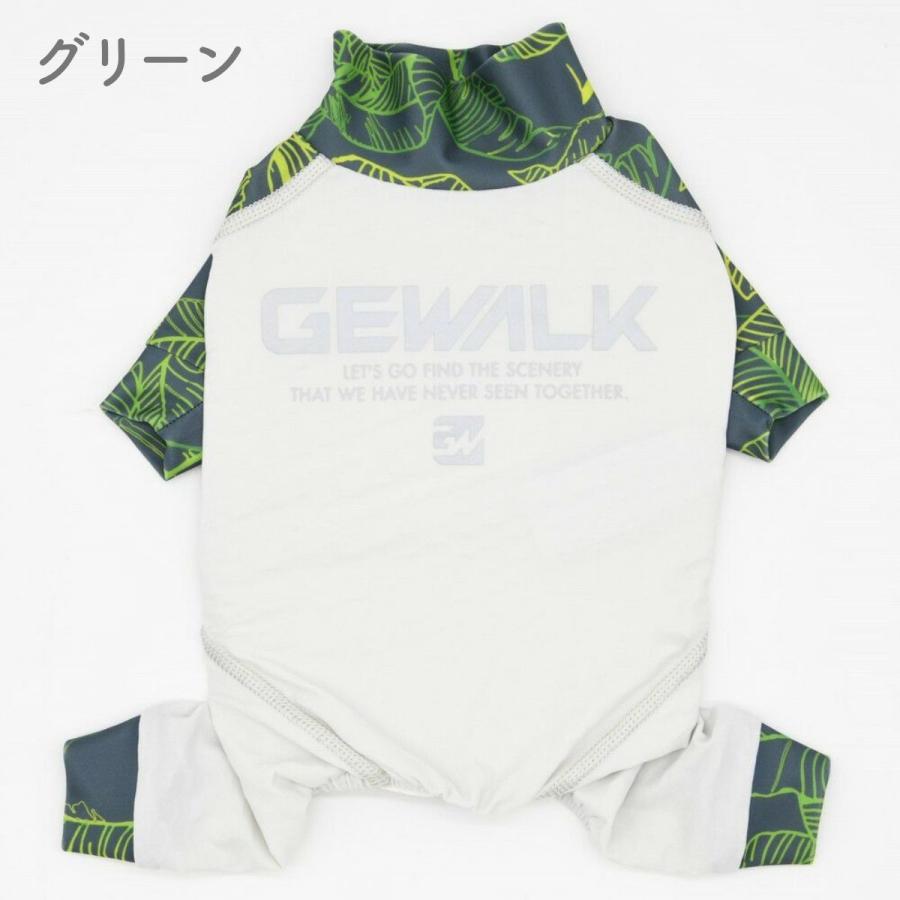 GEWALK ジウォーク 2025年モデル リーフプリント マイナス フリージング ロンパース L,2L,3Lサイズ オレンジ,グリーン 冷感 ...