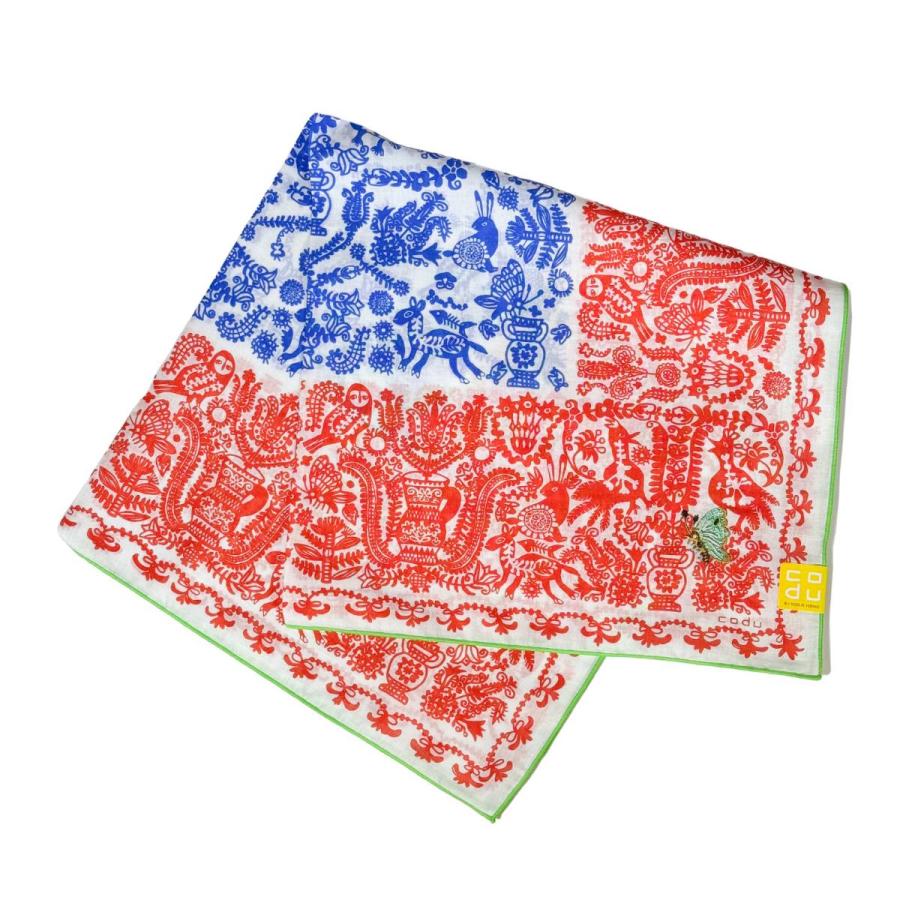 KODUE HIBINO ひびのこづえ ハンカチ PARADE 大判ハンカチ 58×58cm 綿 コットン レディース スカーフ お弁当包み ギフト 定形外郵便対応 | ヒビノコヅエ | 07