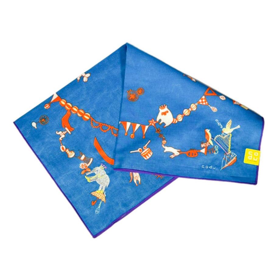 ヒビノコヅエ KODUE HIBINO ひびのこづえ ハンカチ CARNIVAL 大判