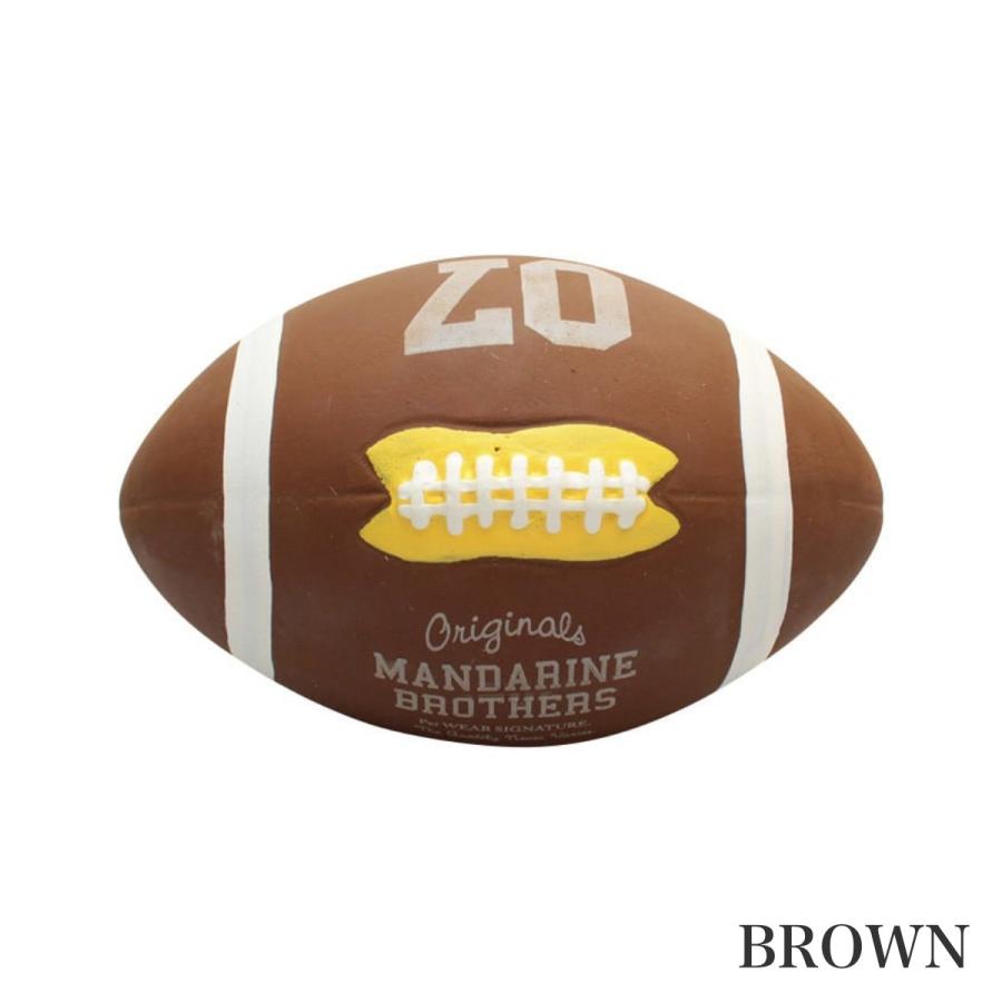 MANDARINE BROTHERS マンダリンブラザーズ アメリカンフットボールトイ 4色 Latex American Football Toy  ドッグトイ スクイーカー 犬 |  | 04