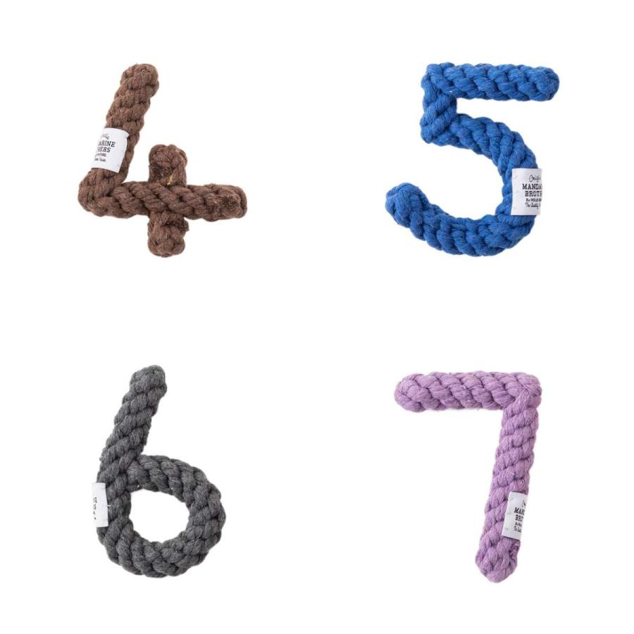 MANDARINE BROTHERS マンダリンブラザーズ ナンバーロープトイ 10色 Number Rope Toy 記念撮影 バースデー ドッグトイ 犬 |  | 04