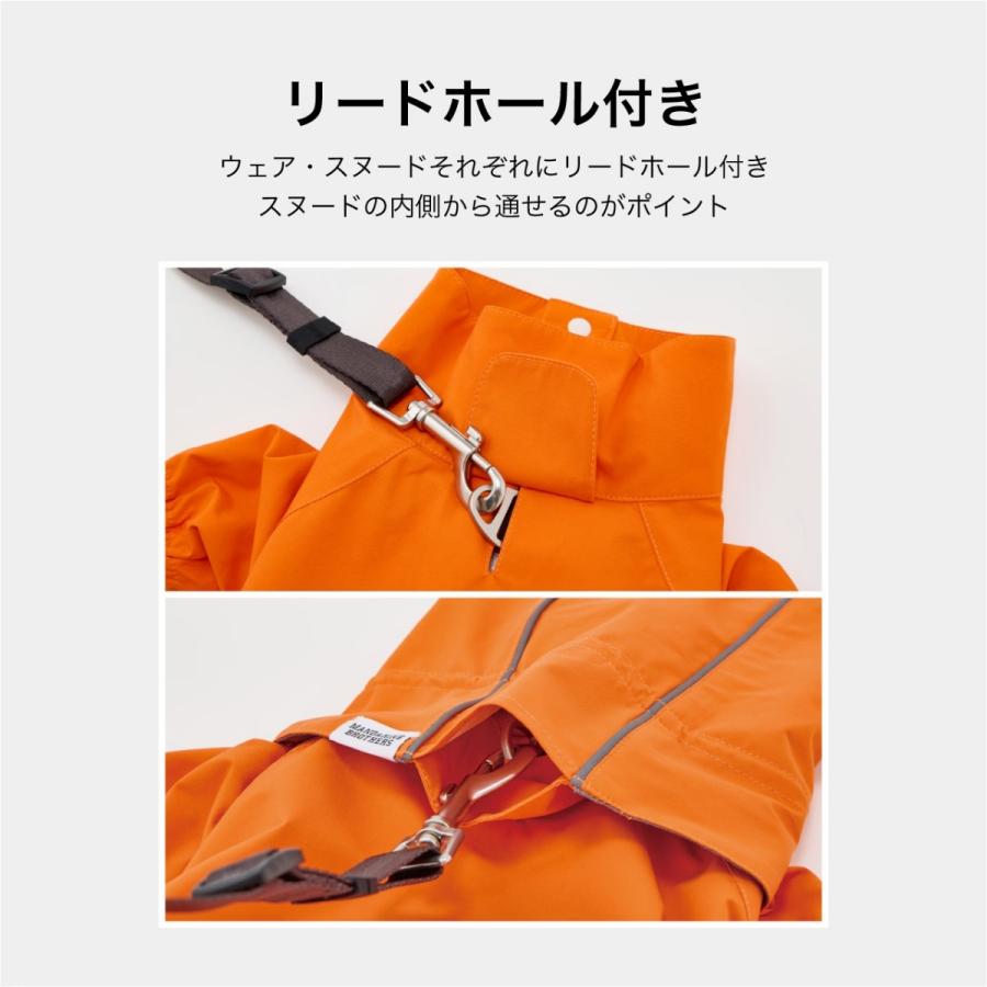 マンダリンブラザーズ レインスーツ RAIN SUIT ドッグウェア 犬 レインコート カッパ 防水 撥水 透湿 小型犬 中型犬 大型犬 S〜5L MANDARINE BROTHERS | MANDARINE BROTHERS | 10