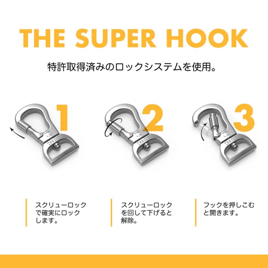 zee.dog ジードッグ RUFF LEASH ゴッサム ラフリード Sサイズ Lサイズ ドッグリーシュ ショック吸収 衝撃吸収 リードの画像