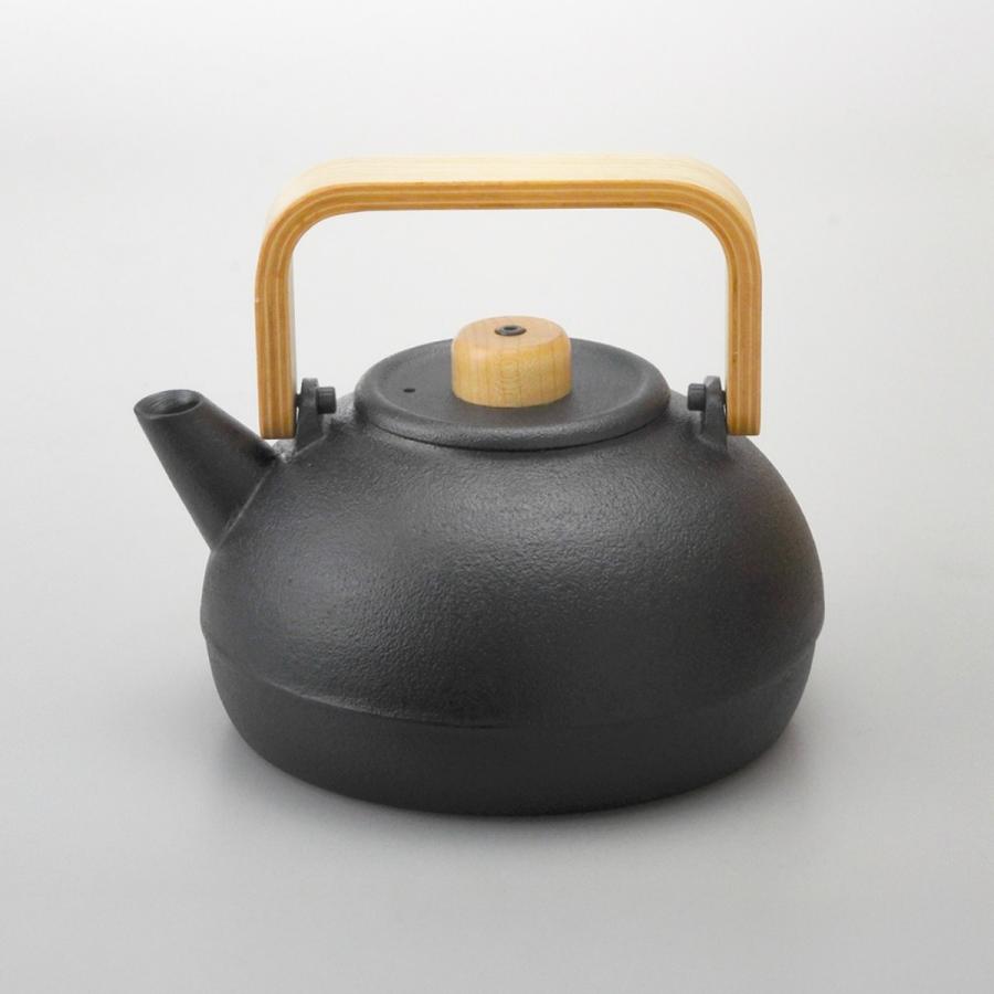 山形鋳物 鋳心ノ工房 鉄瓶兼用急須 ティケトル S ホワイトオーク1.2L 鉄瓶 日本製 直火 IH対応 伝統工芸品の画像