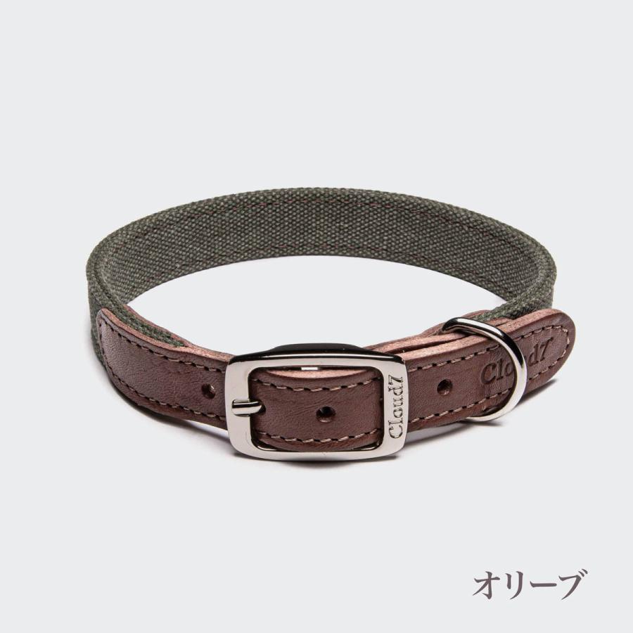 首輪 犬用 革 Cloud7 クラウド7 カラー チボリ グレージュ／オリーブ