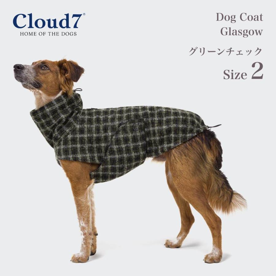 【春休み値下げ価格】Cloud7 Dog Coat Glasgow 犬用コート Cloud7 クラウド7 グラスゴー グリーンチェック SIZE2 Dog