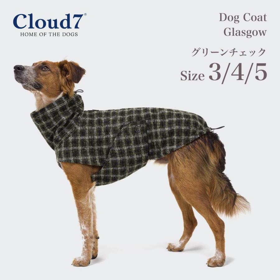 Cloud7 クラウド グラスゴー グリーンチェック SIZE3 犬用コート Cloud7 クラウド7 グラスゴー グリーンチェック SIZE3/4/5
