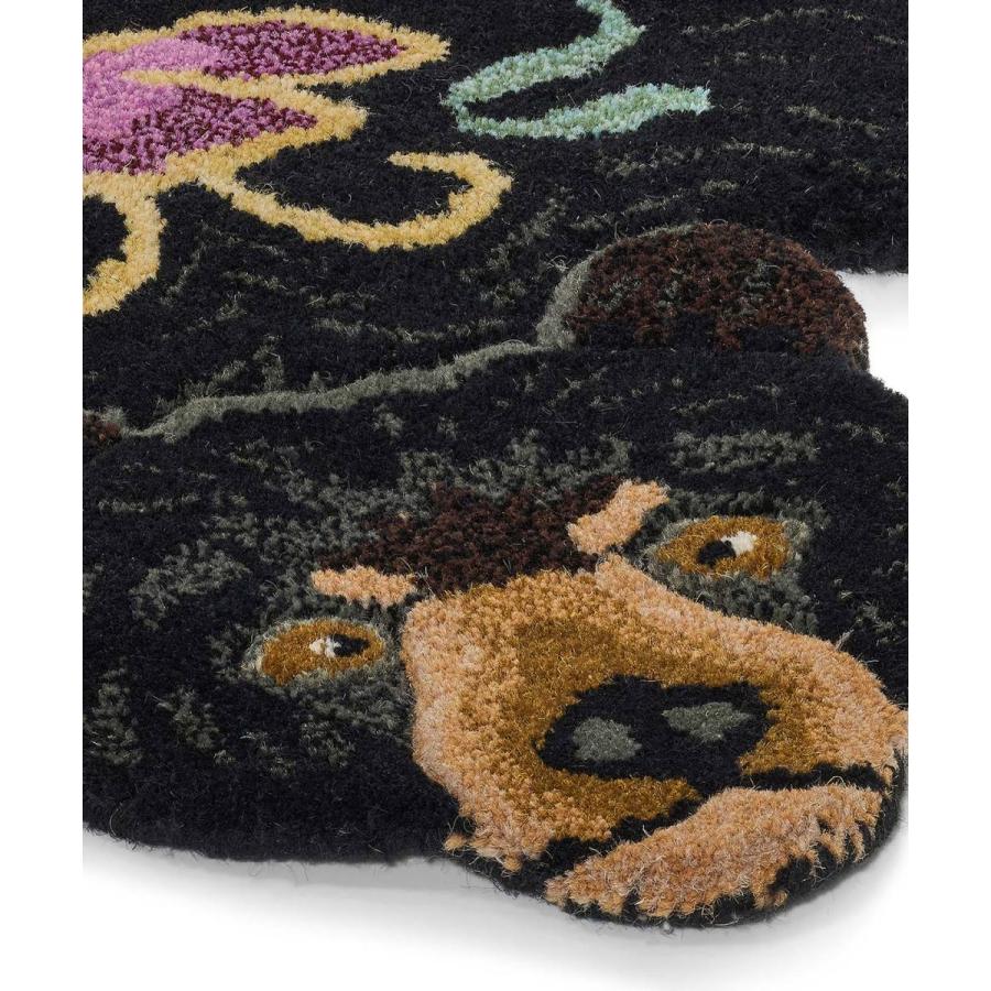 DOING GOODS アニマルラグ（Sサイズ）Blooming Black Bear ブルーミング ブラックベア くま ラグ Animal