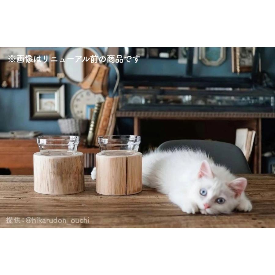 Felesto フェレスト Log Bowl ヒノキのログボウル 丸太の餌台 ごはんお