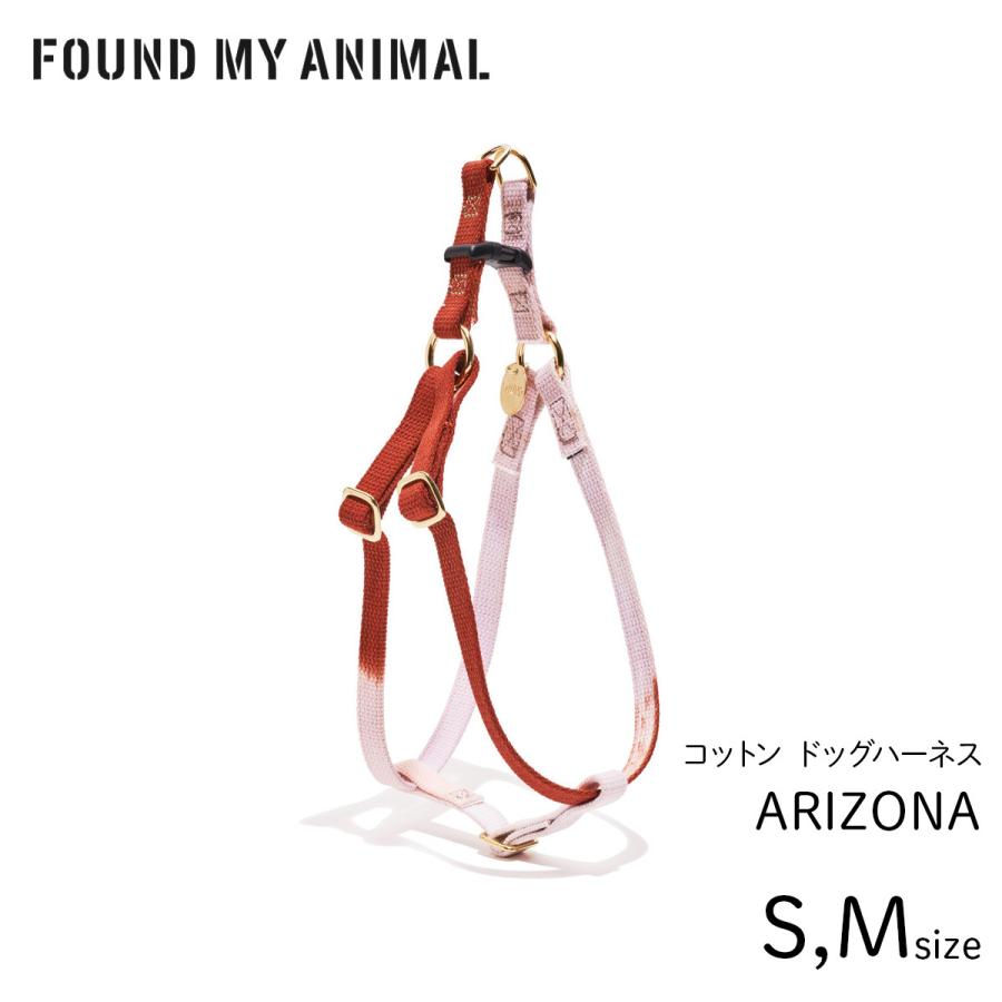 大人気Found my animalロープリードL&ハーネスMアリゾナカラー