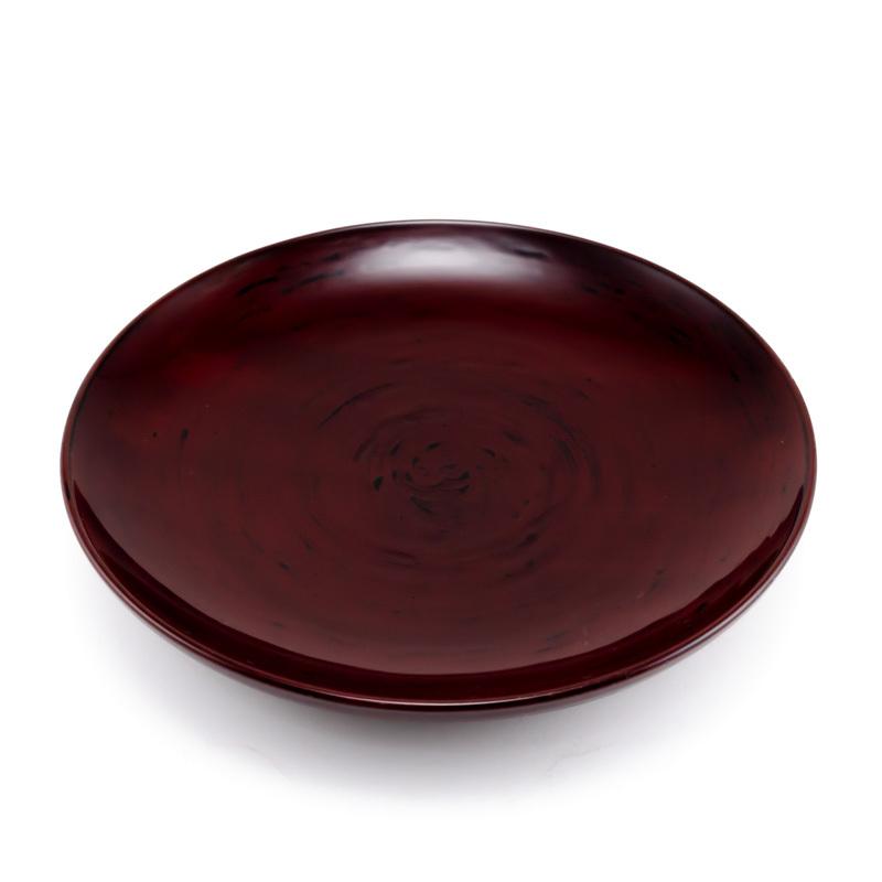皿 漆塗り 郷自然工房 No.28 銘々皿（下地目溜め） 直径15.2cm 【器