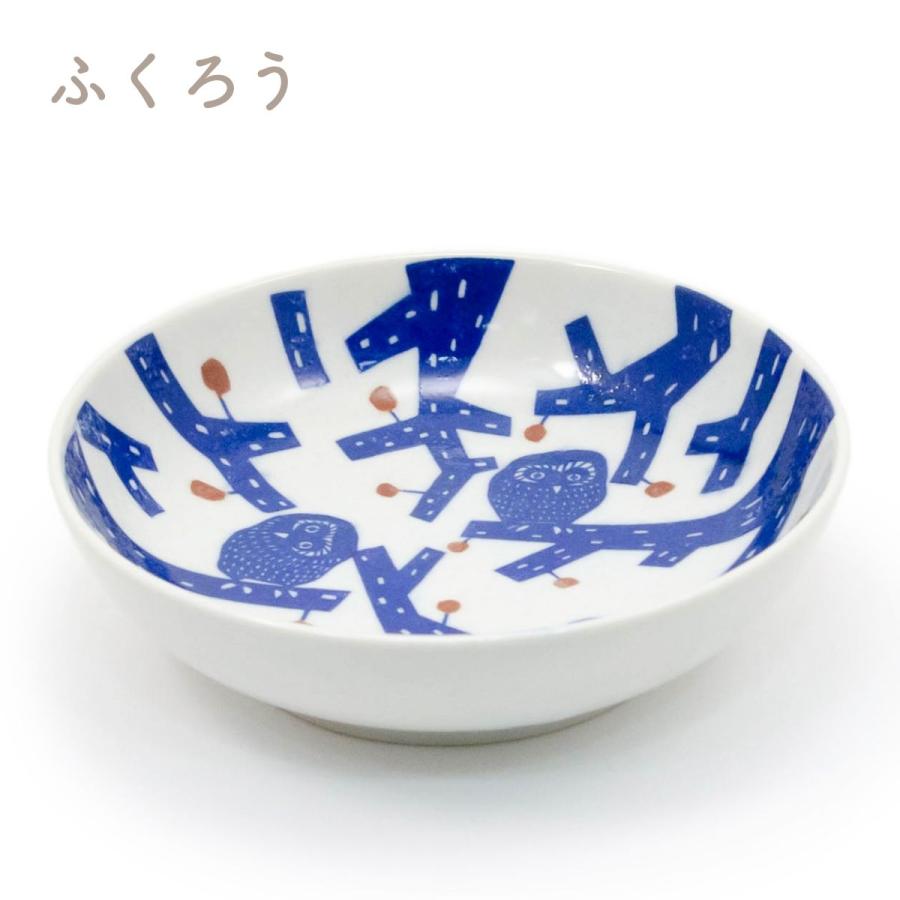 なます皿 たんぽぽ ふくろう ぶらさがり 群れ katakata 直径15cm×高さ