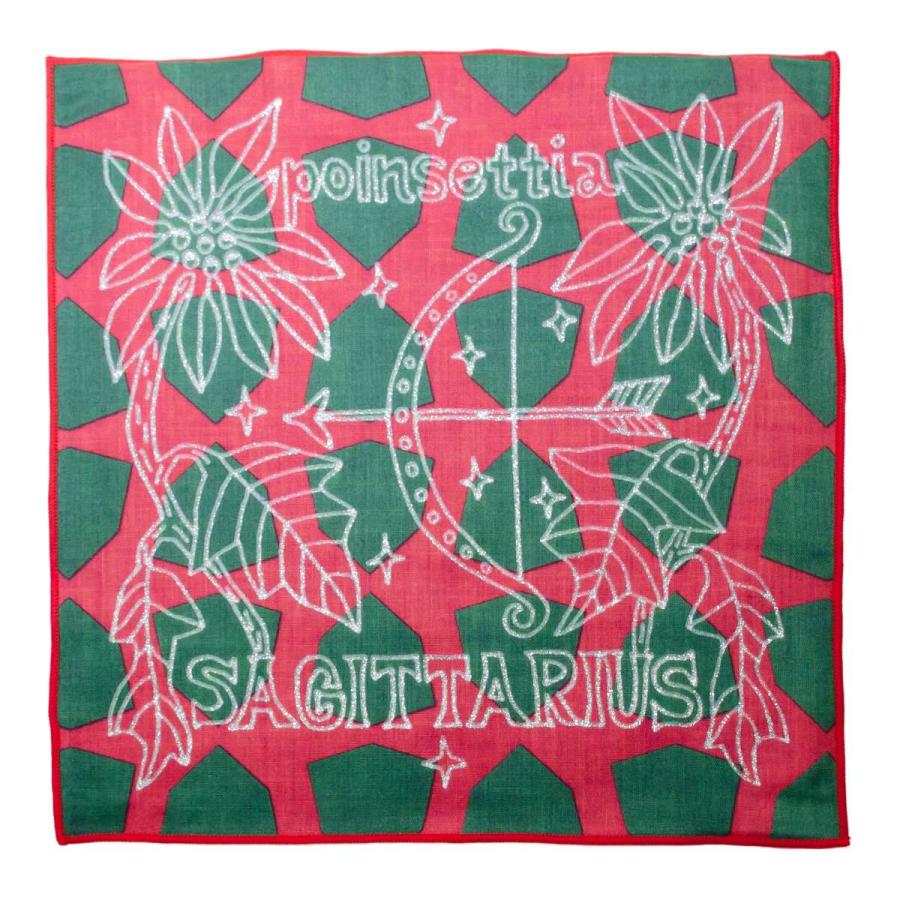 タオルハンカチ ラムネ瓶&うし&星座 18cm ハンドタオル