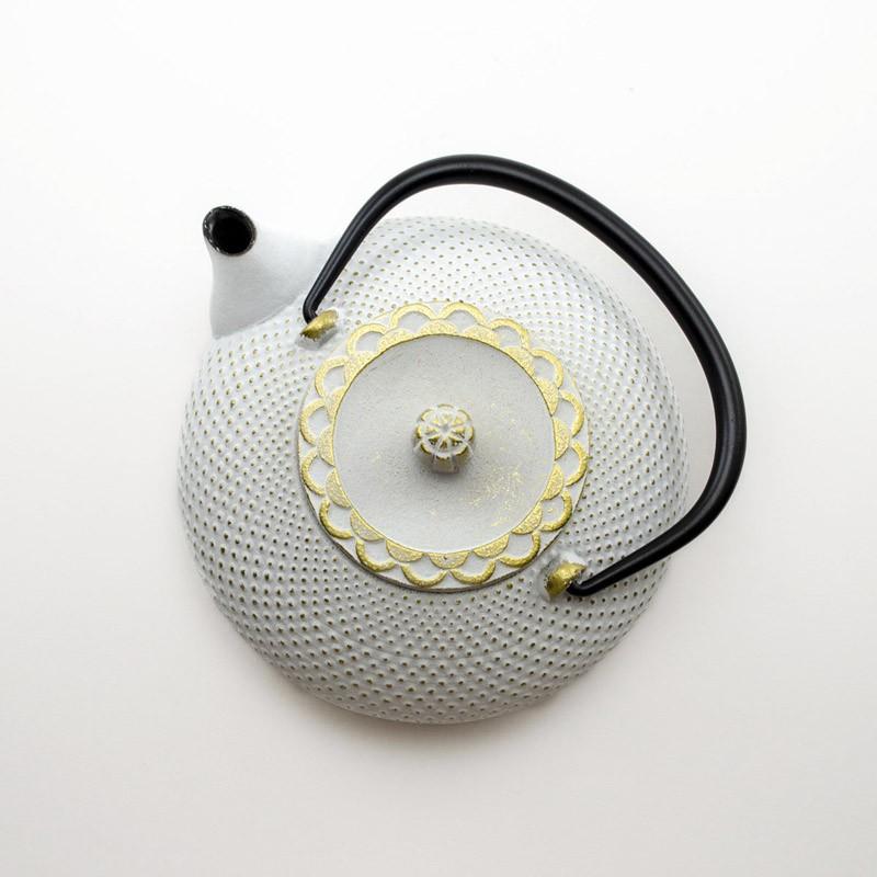 南部鉄器 及富 急須 令和アラレ鍋敷きセット 茶こし付き 0.5リットル