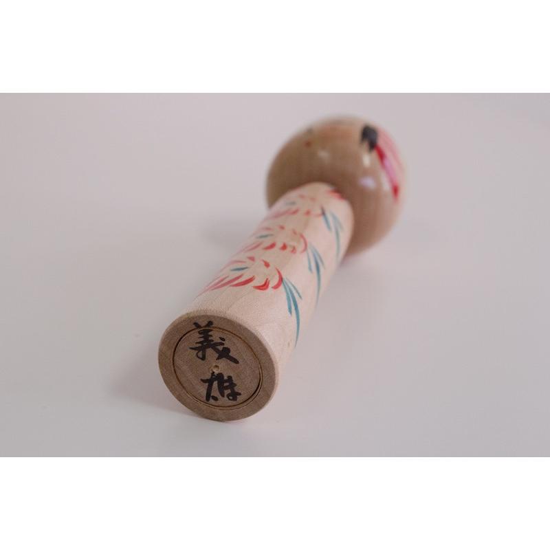 遠刈田系 伝統こけし こけし - ぼた菊 赤ろくろ線/緑ろくろ線/衿 五寸