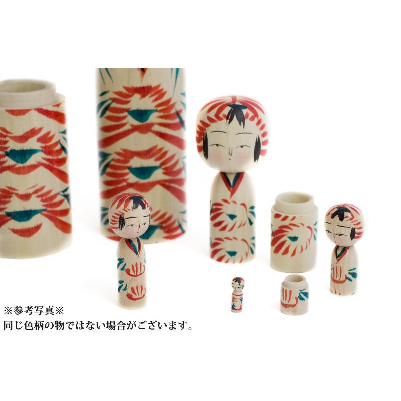 遠刈田系 伝統こけし 孫持ちこけし（ひ孫付） 親・子・孫・プラスひ孫