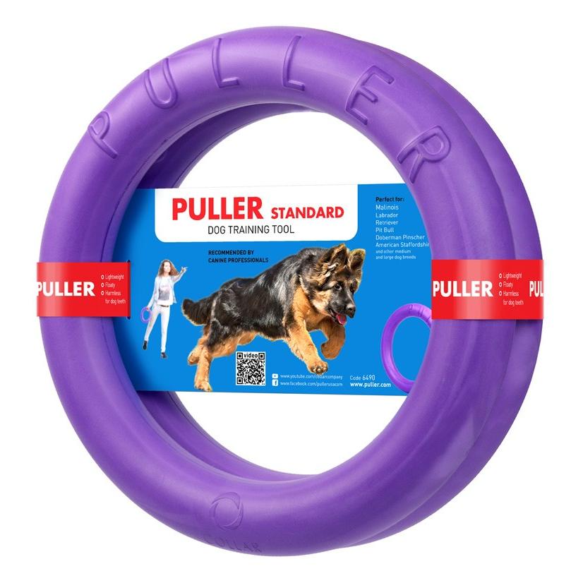 犬用　おもちゃ PULLER(プラー)　STANDARD (大) 2個1組 大・中型犬用 ボール ロープ フライングディスク｜starry