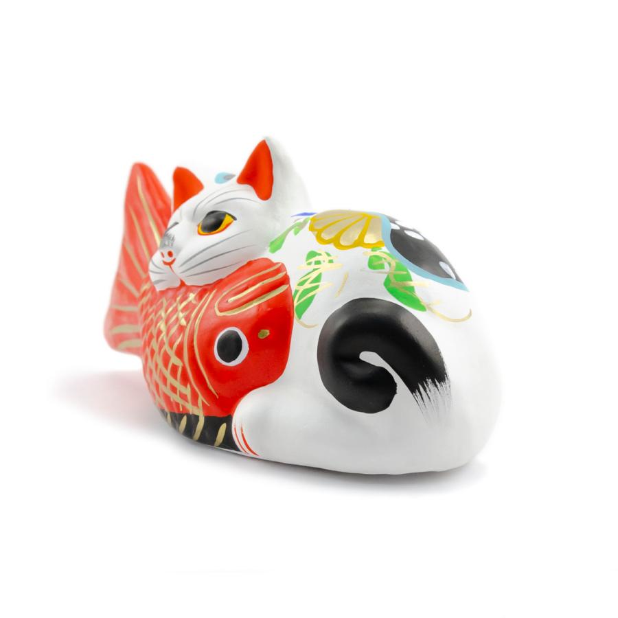 堤人形 つつみのおひなっこや- 鯛猫（大） 和のインテリア 土人形 伝統