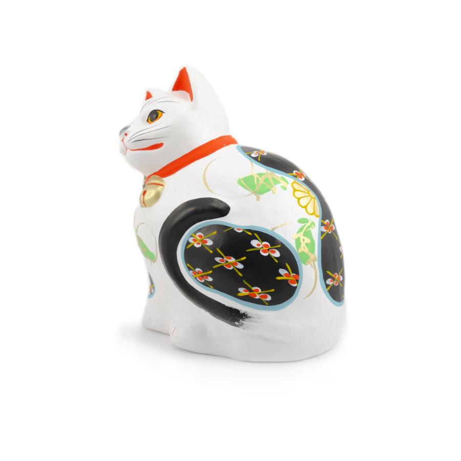 堤人形 つつみのおひなっこや - 招き猫 横（特大） 和のインテリア 土