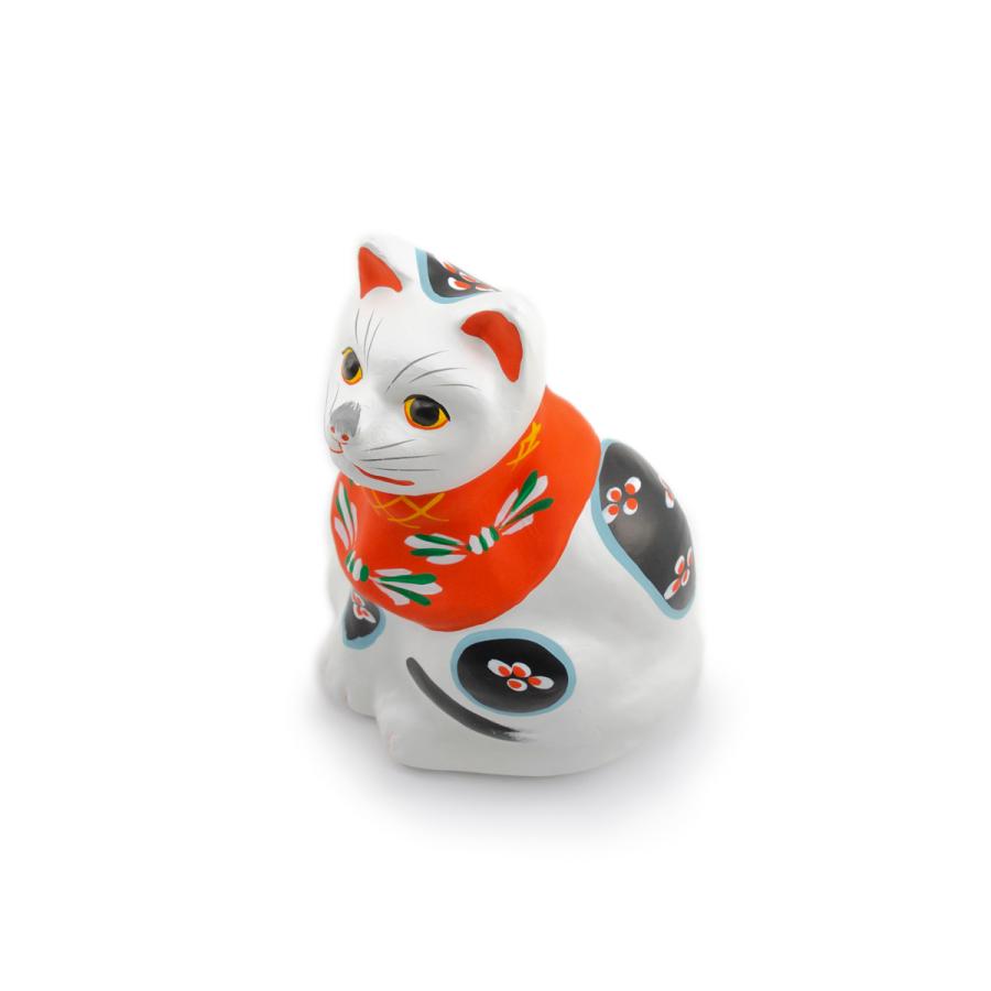 堤人形 つつみのおひなっこや 猫（大） 和のインテリア 土人形 伝統的