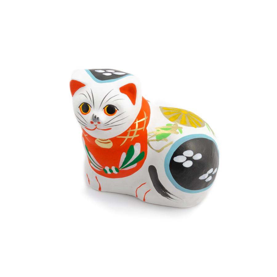 堤人形 つつみのおひなっこや 白猫 和のインテリア 土人形 伝統工芸