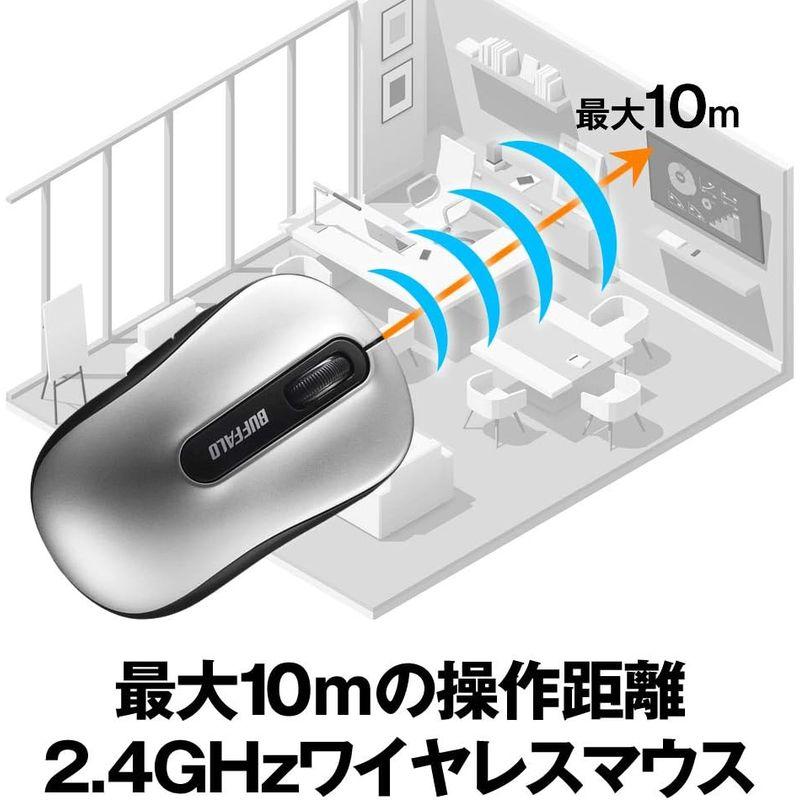 バッファロー マウス 無線 ワイヤレス 5ボタン 戻る 進むボタン搭載