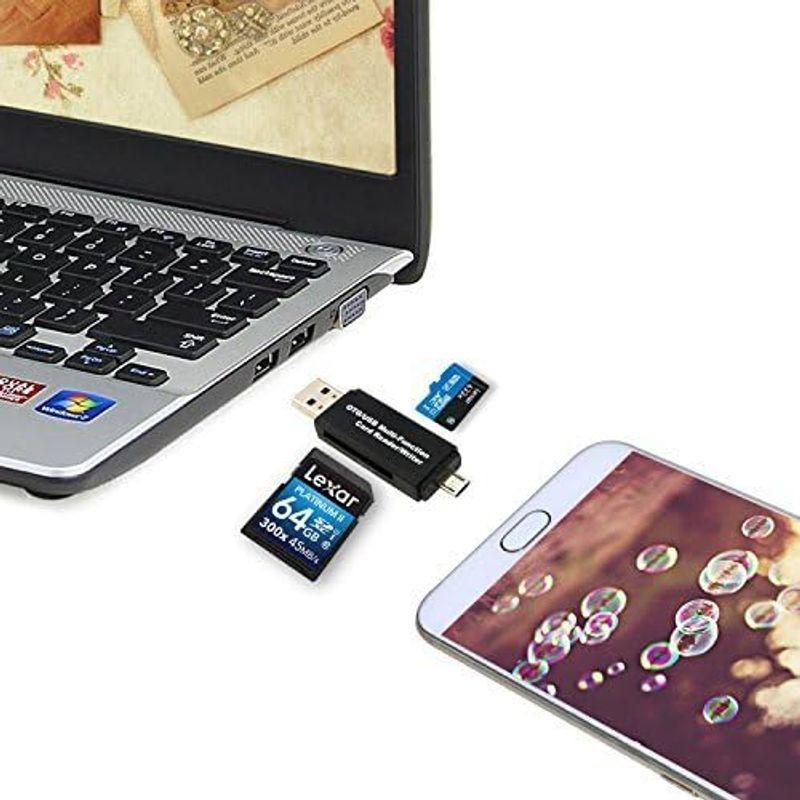 Philonext Micro USB/USB接続 PC/Androidスマートフォン・タブレット用カードリーダー(Micro SD/SD両｜stars-select｜02