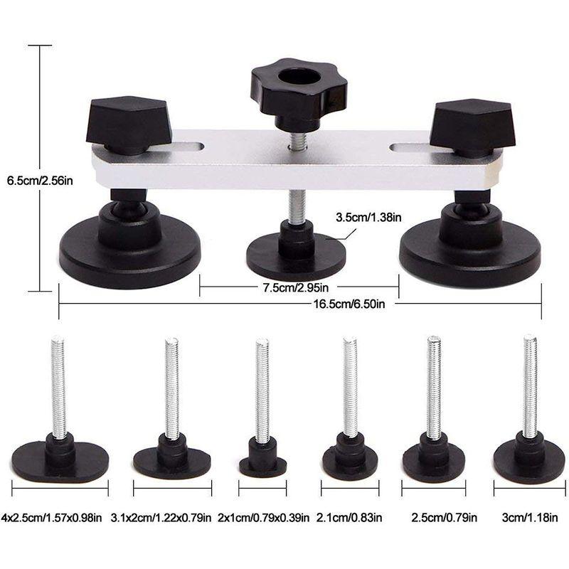 RITYHOFT デントリペアツール バキュームリフター 車の凹み直し DIY修復工具 ブリッジ型引っ張り 7種類タブ付き｜stars-select｜06