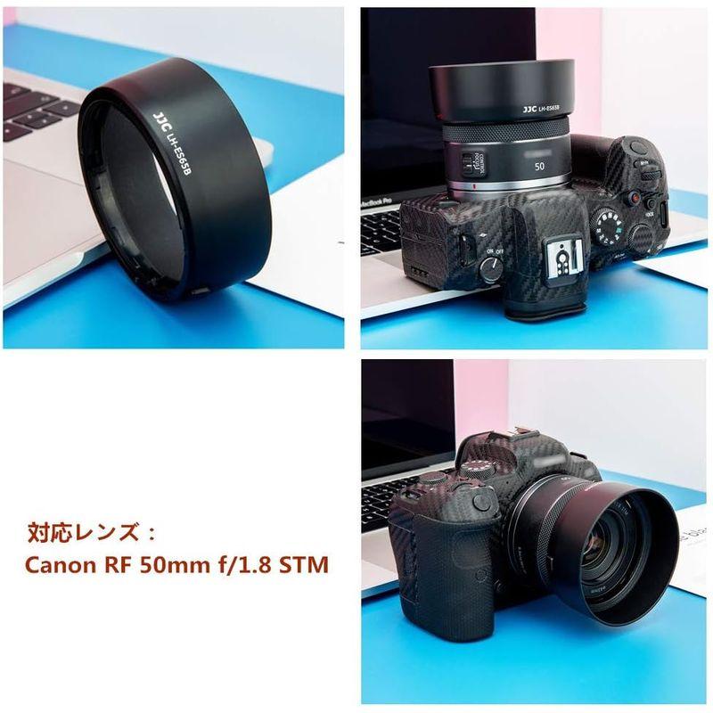 JJC ES-65B レンズフード Canon RF 50mm F1.8 STM レンズ 用 キヤノン EOS R5 R6 R RP カメラ｜stars-select｜03