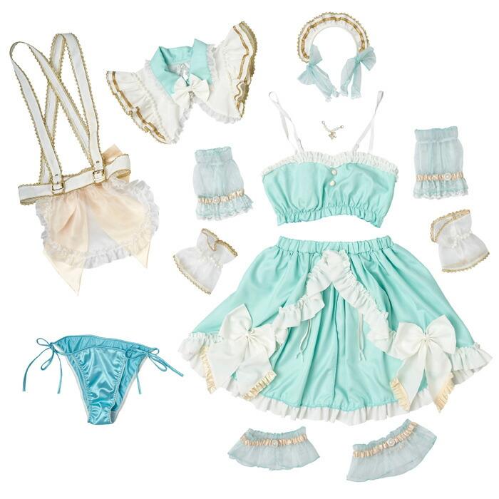 えなこコラボ アニバーサリーメイド セパレート ブルー 青 えなこ オフショル メイド メイド服 メイドコス メイドカフェ コンカフェ 店員 カチューシャ |  | 01