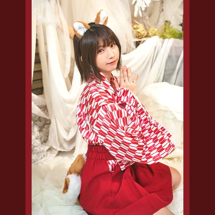 送料無料 いぬ耳カチューシャ + しっぽ SET えなこ ブラウン 柴犬 いぬ いぬ耳 犬耳 犬 尻尾 ピン 耳 みみ けも耳 付け耳 イヤー カチューシャ ヘアアクセサリー |  | 04