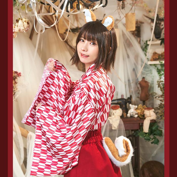 送料無料 いぬ耳カチューシャ + しっぽ SET えなこ ブラウン 柴犬 いぬ いぬ耳 犬耳 犬 尻尾 ピン 耳 みみ けも耳 付け耳 イヤー カチューシャ ヘアアクセサリー |  | 05