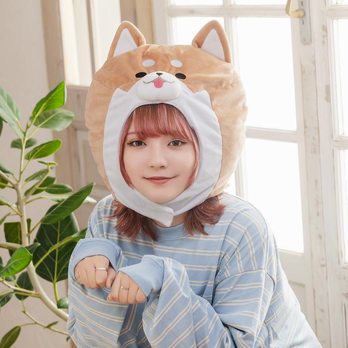 被り物 かぶりもん 柴犬 犬 動物 かぶりもの 被り 帽子 食べ物 男女兼用 ヘッド ハロウィン コスチューム コスプレ 仮装 男性用 忘年会 運動会 結婚式 余興 |  | 02