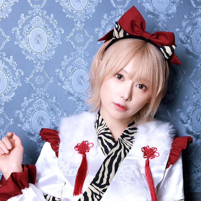 送料無料 INAZUMA鬼girl 巫女 篠崎こころ レッド 赤 巫女さん 和風 着物 みこさん カチューシャ ワンピース アームカバー トラ柄 節分 おに オニ 鬼コスプレ |  | 09