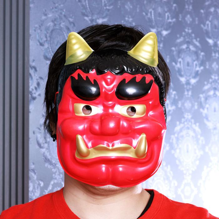 送料無料 定番節分 鬼セット NP 赤 お面 おめん 節分 せつぶん おに